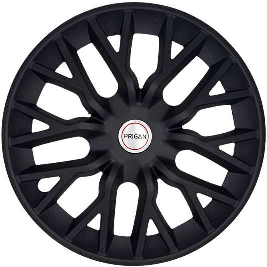 PRIGAN PHANTOM MATTE BLACK WHEEL COVER  (Set of 4)  AVAILABLE IN 12,13,14,15,16  INCH