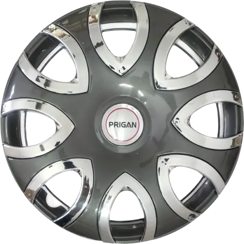 PRIGAN PULSE CHROME GREY WHEEL COVER  (Set of 4)  AVAILABLE IN 12,13 INCH