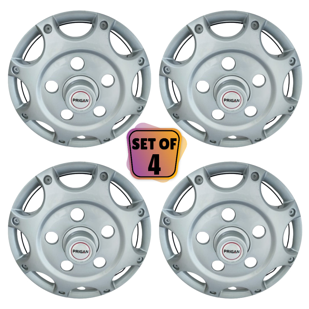 PRIGAN BOLERO 4X4 SILVER 15 WHEEL COVER  (Set of 4)  AVAILABLE IN 15 INCH