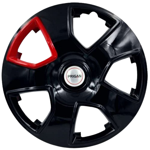 PRIGAN SCORPIO TYPE-1 BLACK RED 17 WHEEL COVER  (Set of 4)  AVAILABLE IN 17 INCH