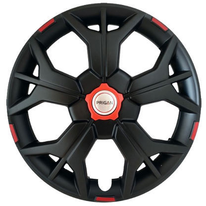 PRIGAN SHARP BLACK WHEEL COVER  (Set of 4)  AVAILABLE IN 12,13,14,15,16 INCH