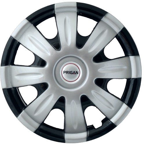 PRIGAN SONEX SILVER BLACK WHEEL COVER  (Set of 4)  AVAILABLE IN 13 INCH