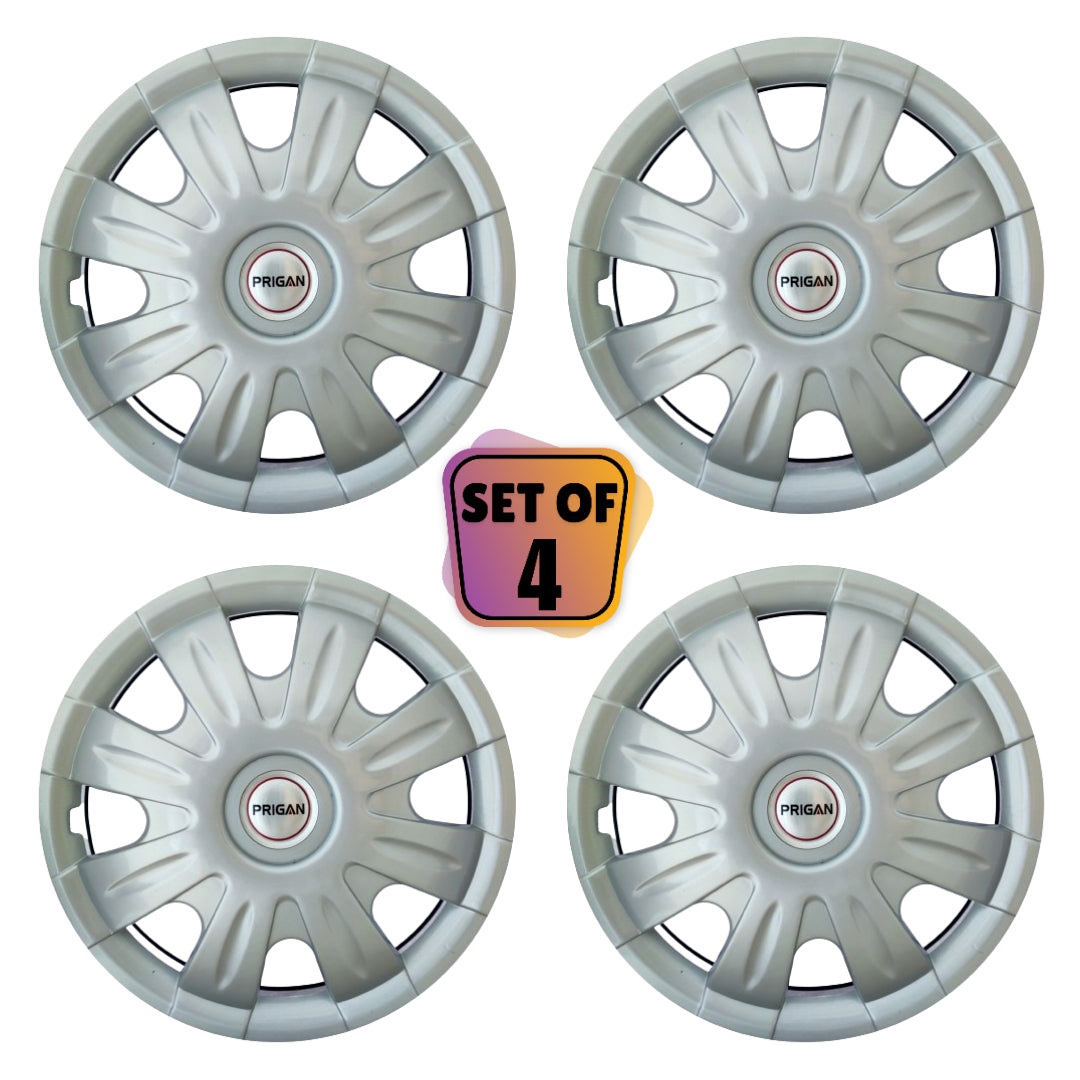 PRIGAN SONEX SILVER WHEEL COVER  (Set of 4)  AVAILABLE IN 13 INCH