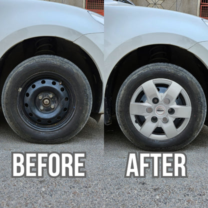 PRIGAN TAVERA 15 INCH SILVER WHEEL COVER  (Set of 4)  AVAILABLE IN 15 INCH SPECIALLY DESIGNED TO FIT ON TAVERA ONLY
