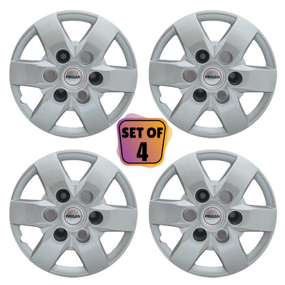 PRIGAN TAVERA 15 INCH SILVER WHEEL COVER  (Set of 4)  AVAILABLE IN 15 INCH SPECIALLY DESIGNED TO FIT ON TAVERA ONLY