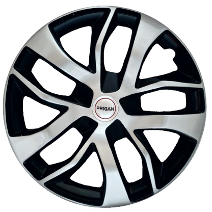 PRIGAN TERRANO SILVER BLACK WHEEL COVER  (Set of 4)  AVAILABLE IN 13,16 INCH