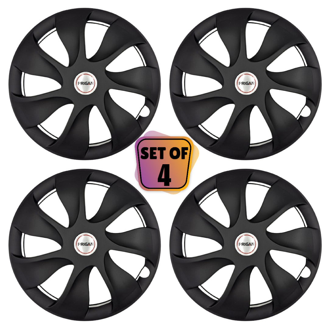 PRIGAN URBAN BLACK WHEEL COVER  (Set of 4)  AVAILABLE IN 14,15 INCH