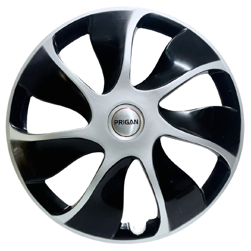 PRIGAN URBAN SILVER BLACK WHEEL COVER  (Set of 4)  AVAILABLE IN 14,15 INCH