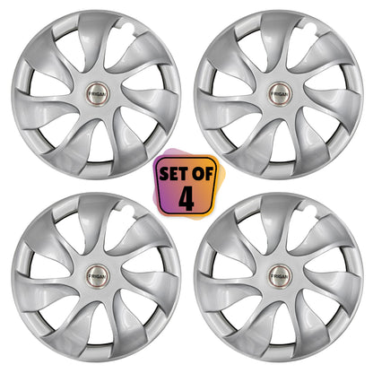 PRIGAN URBAN SILVER WHEEL COVER  (Set of 4)  AVAILABLE IN 14,15 INCH