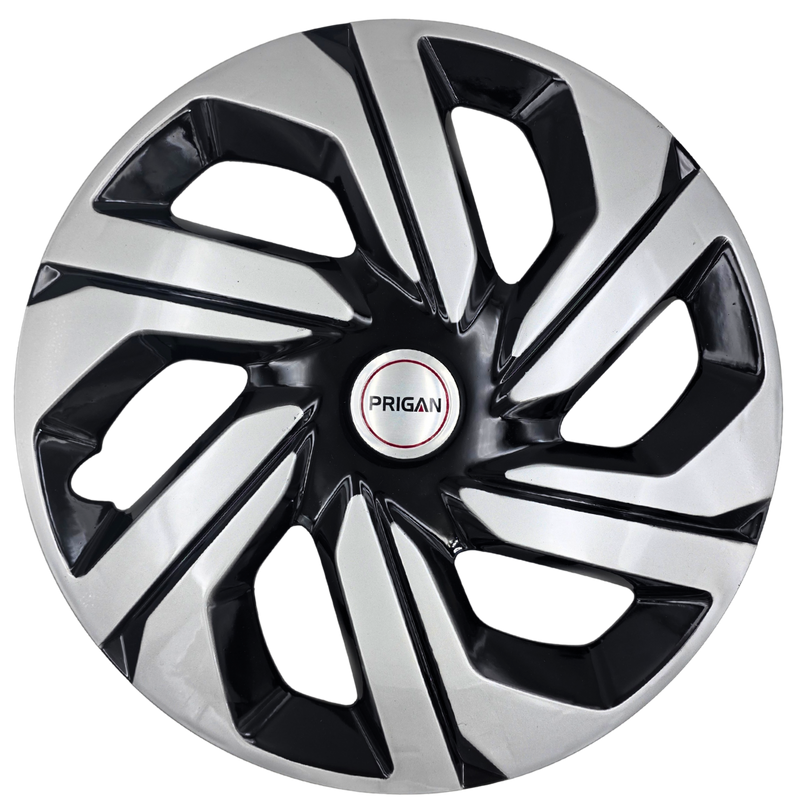 PRIGAN VICTORIS 17 INCH SILVER BLACK WHEEL COVER  (Set of 4)  AVAILABLE IN 17 INCH
