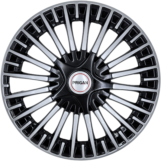 PRIGAN ACURA BLACK SILVER WHEEL COVER  (Set of 4)  AVAILABLE IN 14,15 INCH