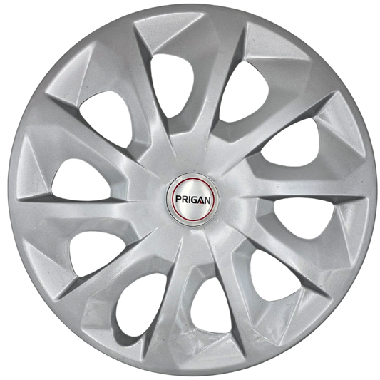 PRIGAN DZIRE TYPE 5 SILVER WHEEL COVER  (Set of 4)  AVAILABLE IN 14 INCH