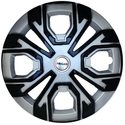 PRIGAN VENUS SILVER BLACK WHEEL COVER  (Set of 4)  AVAILABLE IN 13,14,15,16 INCH