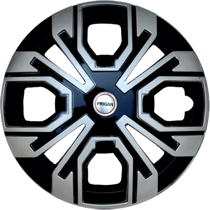 PRIGAN VENUS SILVER BLACK WHEEL COVER  (Set of 4)  AVAILABLE IN 13,14,15,16 INCH