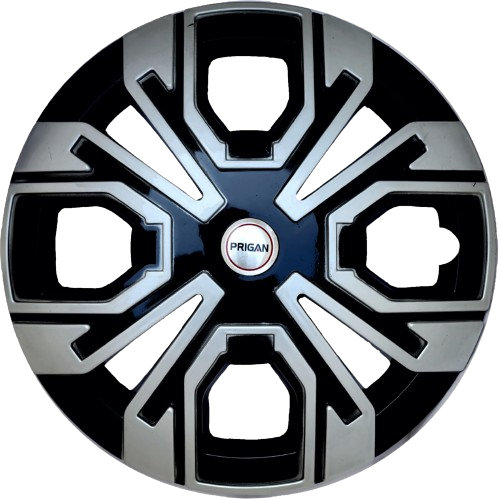 PRIGAN VENUS SILVER BLACK WHEEL COVER  (Set of 4)  AVAILABLE IN 13,14,15,16 INCH