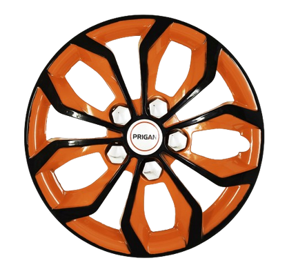 PRIGAN VISION BLACK ORANGE WHEEL COVER  (Set of 4)  AVAILABLE IN 12,13,14,15,16 INCH