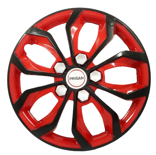 PRIGAN VISION BLACK RED WHEEL COVER  (Set of 4)  AVAILABLE IN 12,13,14,15,16  INCH