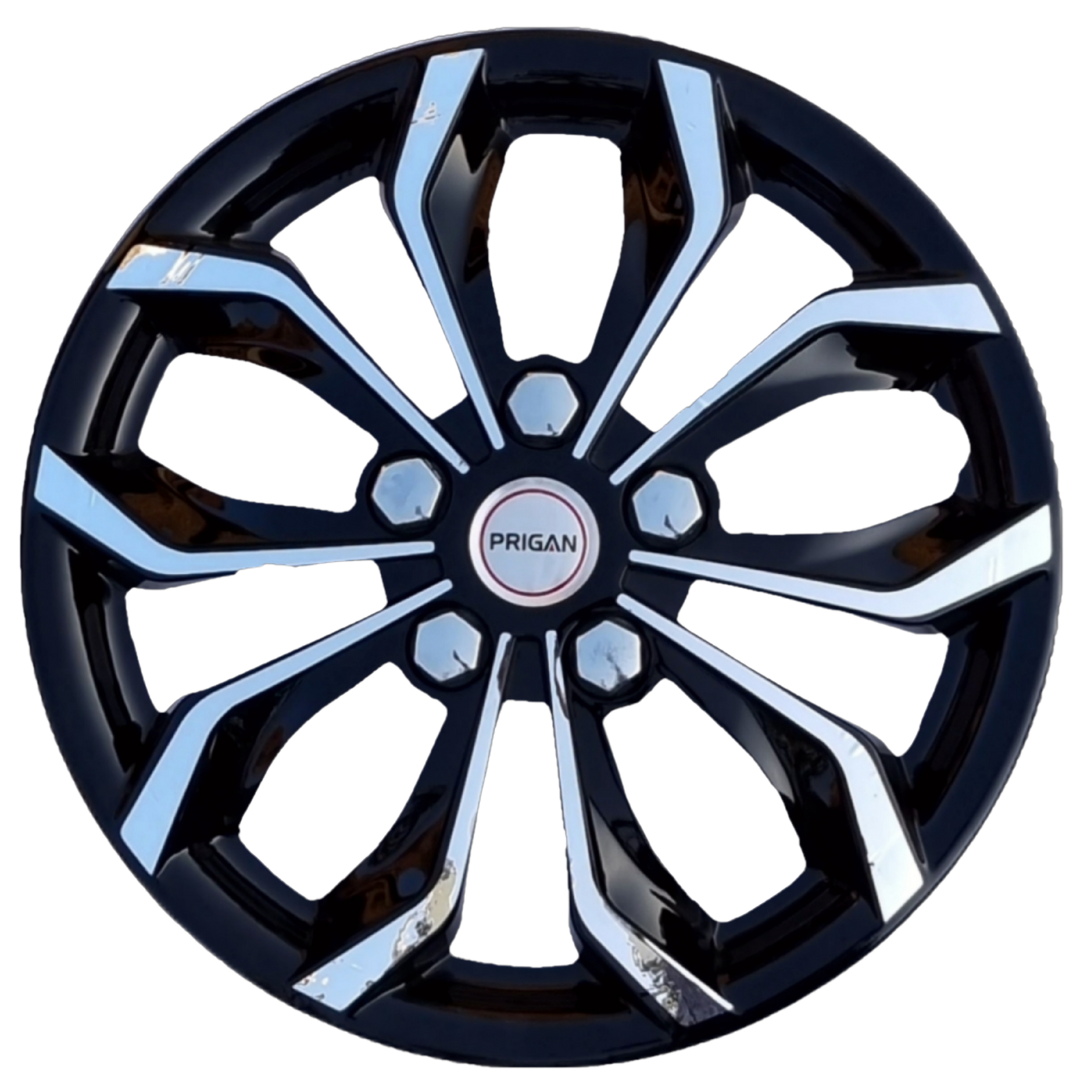 PRIGAN VISION BLACK CHROME WHEEL COVER  (Set of 4)  AVAILABLE IN 12,13 INCH