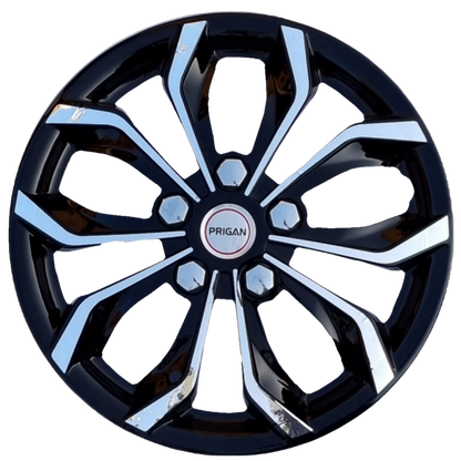 PRIGAN VISION BLACK CHROME WHEEL COVER  (Set of 4)  AVAILABLE IN 12,13 INCH