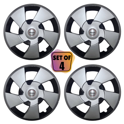 PRIGAN XUV 500 17 INCH SILVER BLACK WHEEL COVER  (Set of 4)  AVAILABLE IN 17 INCH