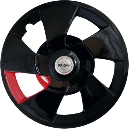 PRIGAN XUV 500 17 INCH RED BLACK WHEEL COVER  (Set of 4)  AVAILABLE IN 17 INCH