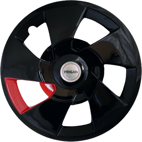 PRIGAN XUV 500 17 INCH RED BLACK WHEEL COVER  (Set of 4)  AVAILABLE IN 17 INCH