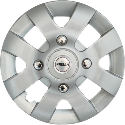 PRIGAN XYLO 15 INCH SILVER WHEEL COVER  (Set of 4)  AVAILABLE IN 15 INCH
