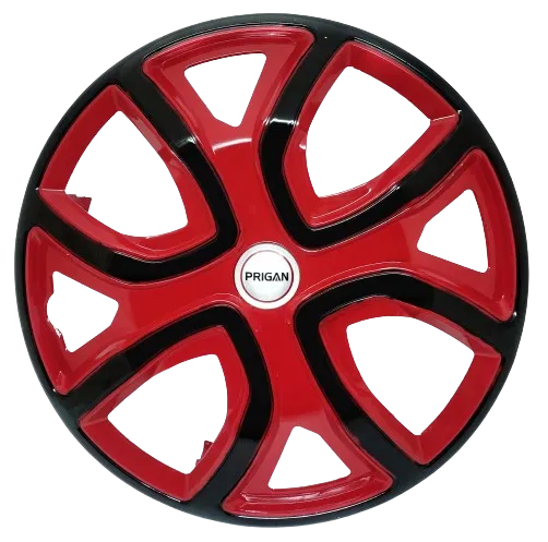 PRIGAN ALTROZ 14 INCH RED BLACK WHEEL COVER  (Set of 4)  AVAILABLE IN 14 INCH