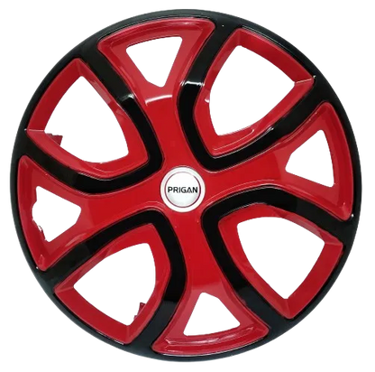 PRIGAN ALTROZ 14 INCH RED BLACK WHEEL COVER  (Set of 4)  AVAILABLE IN 14 INCH