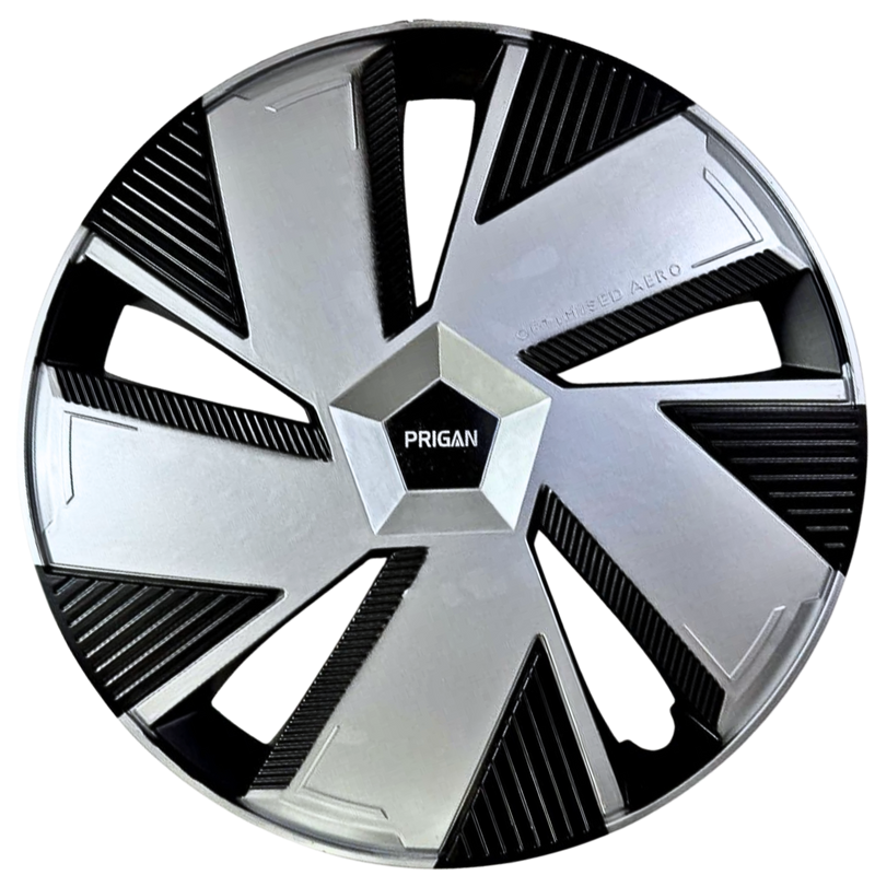 PRIGAN BE-EV / THAR T2 18 INCH SILVER BLACK WHEEL COVER SPECIALLY DESIGNED FOR 18 INCH STEEL RIMS (LIMITED STOCK)