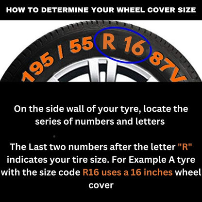 PRIGAN STAREX SILVER BLACK WHEEL COVER  (Set of 4)  AVAILABLE IN 15 & 16 INCH
